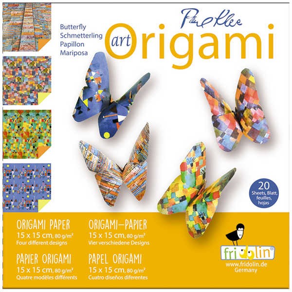 Origami Faltblätter 80g/m² 15x15cm - 20 Blatt "Klee"