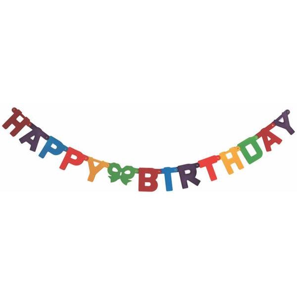 Buchstabenkette "Happy Birthday" 1,50 m