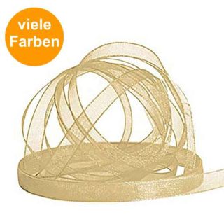 Chiffonband Uni Ø 6mm mit Webkante, 10m