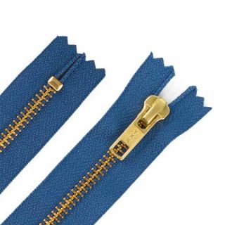 16cm Hosen Reißverschluss Metall Goldzähne 5mm