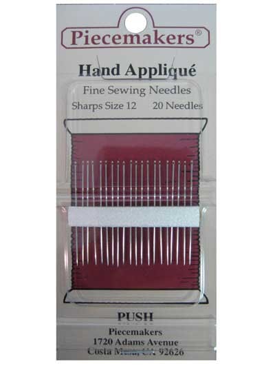 Quilting Piecemakers Handapplique - Fine Sewing Needles