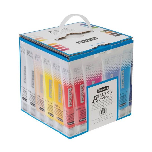 Acrylfarbe AKADEMIE Acryl Color 16x 120ml Set