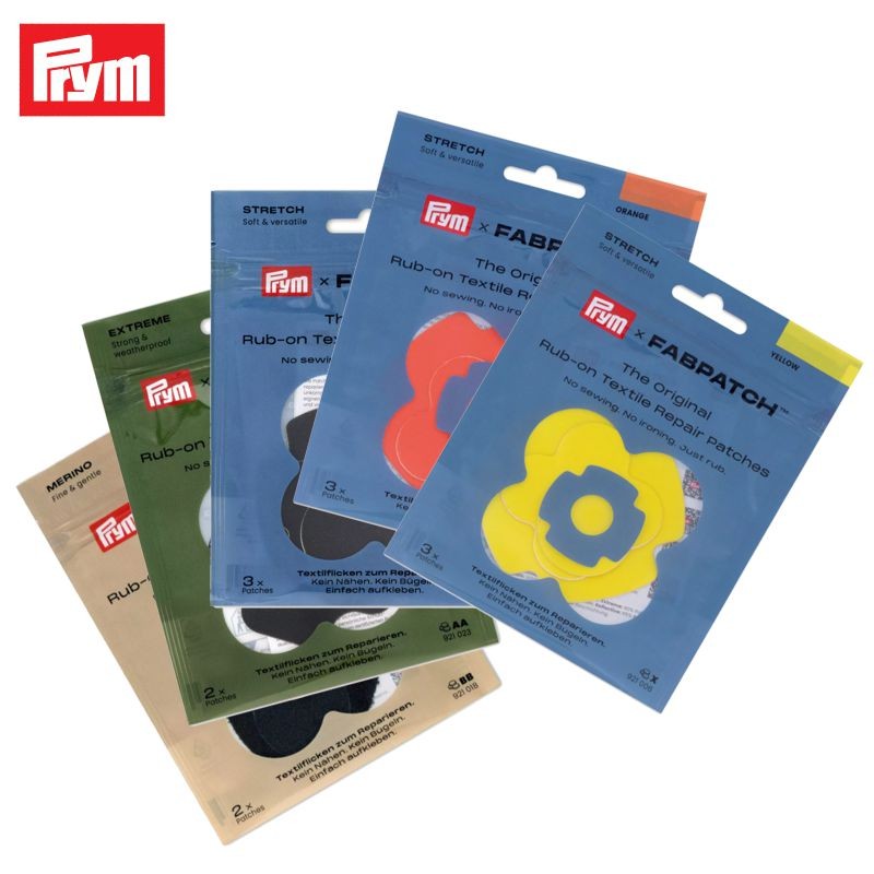 Rub-on Textile Repair Patches STRETCH, 3 Stück, wollzauber.com