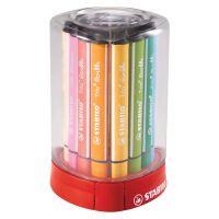 STABILO Gefederter Dreikant-Filzstift Trio Scribbi, 12er-Set