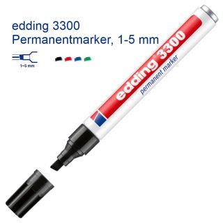 Edding 3300 Permanentmarker Rundspitze 1-5 mm