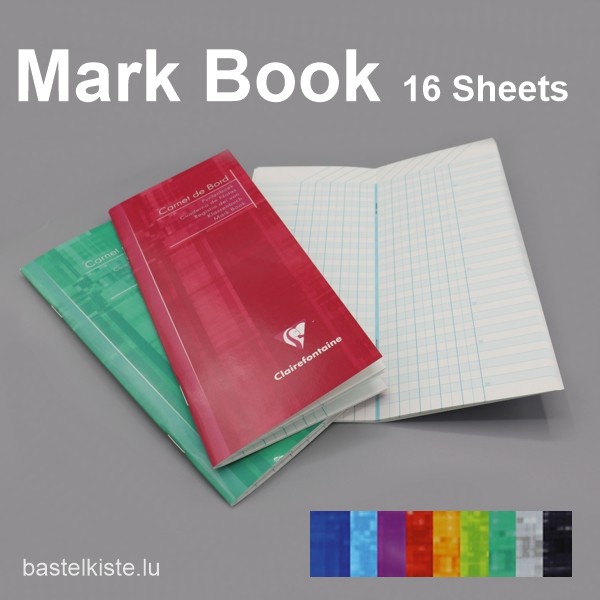 Klassenbuch, Noten-/ Punkteheft, in verschiedenen Farben