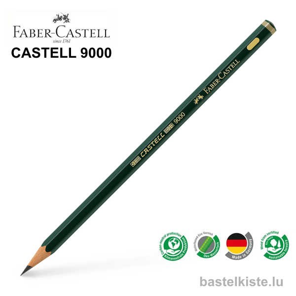 Castell 9000 Bleistifte einzeln 8B bis 6H