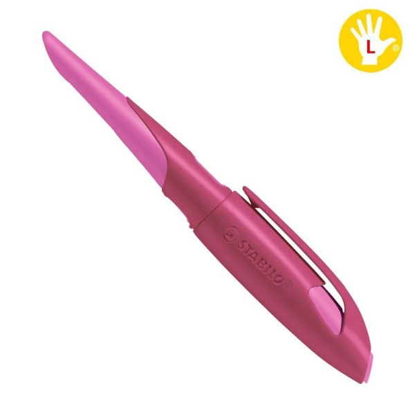 STABILO EASYbirdy Ergonomischer Schulfüller inkl. Patrone, beere/pink