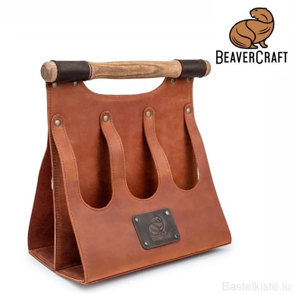 Bierträger aus echtem Rindsleder