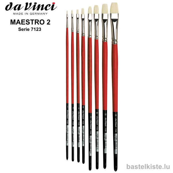 Da Vinci Öl & Acrylmalpinsel MAESTRO 2, flach Serie 7123