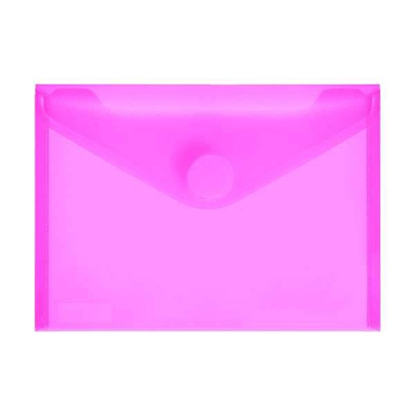Foldersys Kunststoff-Mappe A6 Rosa-Transparent