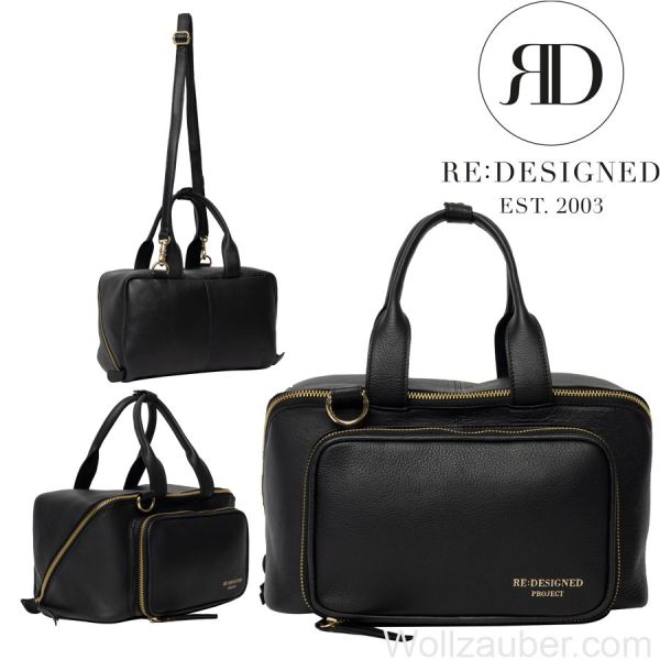 Re:Designed Ledertasche Project 39, Black/Gold