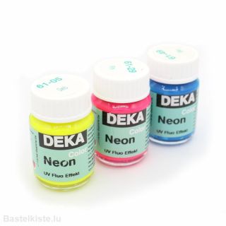 Acrylfarbe NEON UV Fluo Effekt Color 25ml, bastelkiste.lu