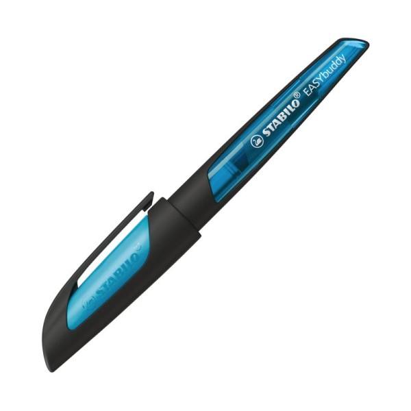 STABILO Ergonomischer Schulfüller EASYbuddy, schwarz/hblau