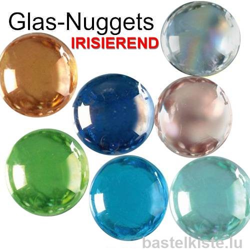 Glas-Nuggets irisierend Ø 18-20 mm 100g