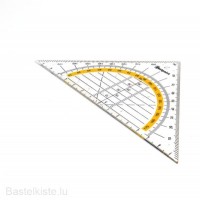 Kunststoff Geodreieck 14cm, bastelkiste.lu