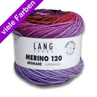 Lang Yarns Merino 120 Dégradé – Extrafeine Merinowolle mit Farbverlauf