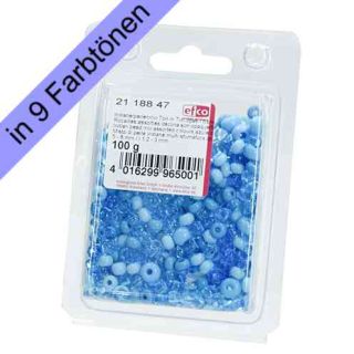 Efco Glas-Indianerperlen 100 g, Ton in Ton
