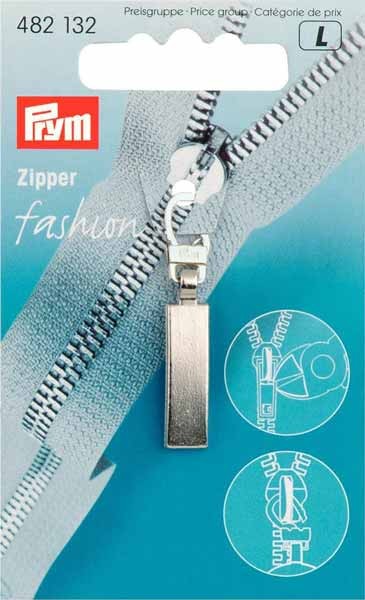 Prym Fashion-Zipper Classic, mattsilber