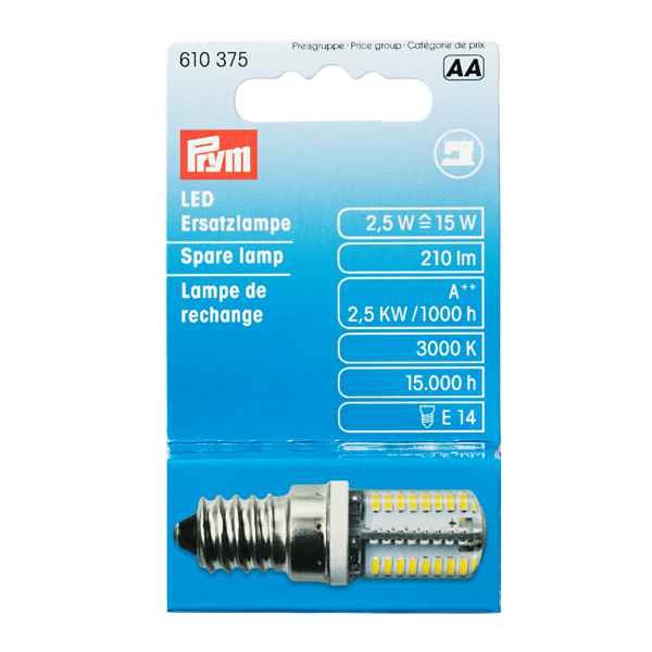 LED Ersatzlampe für Nähmaschinen, Schraubgewinde PRYM 610375