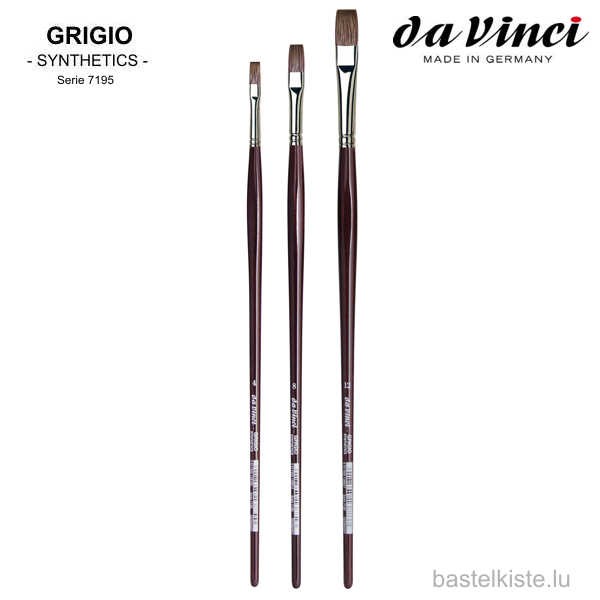 Da Vinci Öl & Acrylmalpinsel GRIGIO Serie 7195 ►FLACH◄