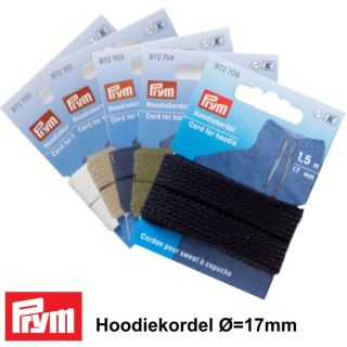 PRYM Hoodiekordel Ø=17mm, 1,5 m wollzauber.com