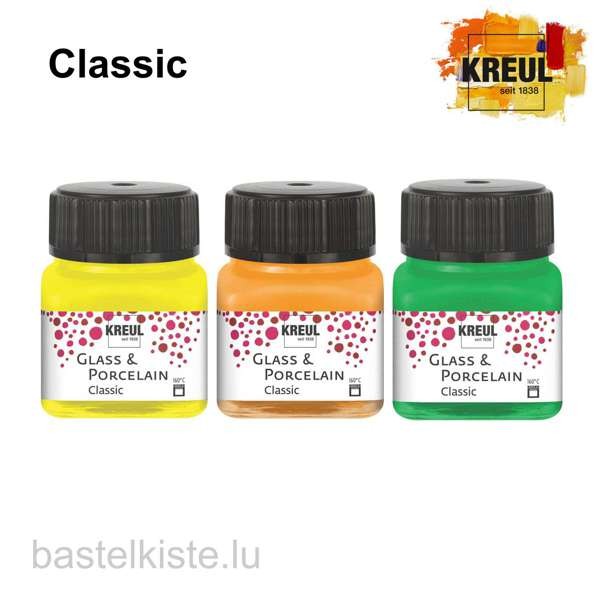 Kreul CLASSIC Glass & Porzellanfarben ►DECKEND◄ 20ml