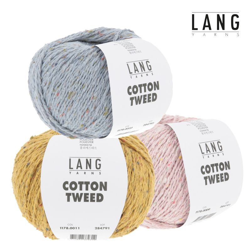 Lang Yarns COTTON TWEED 50g, Baumwolle & Seide, wollzauber.com