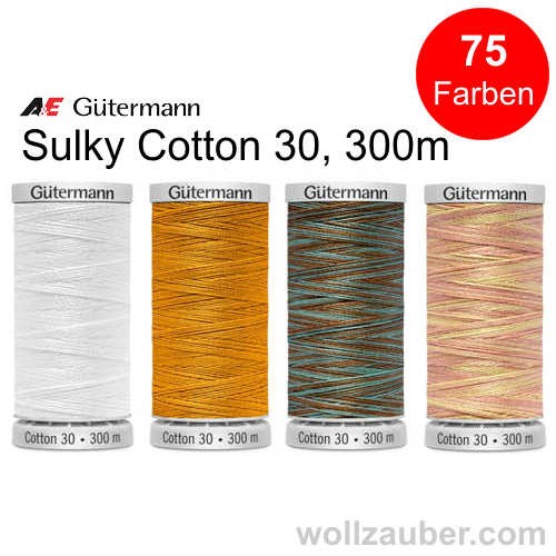 Sulky Cotton 30, Maschinenquiltgarn, Quilting 300m, Serie 709743