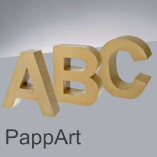PappArt Buchstaben & Zahlen 175 mm, bastelkiste.lu