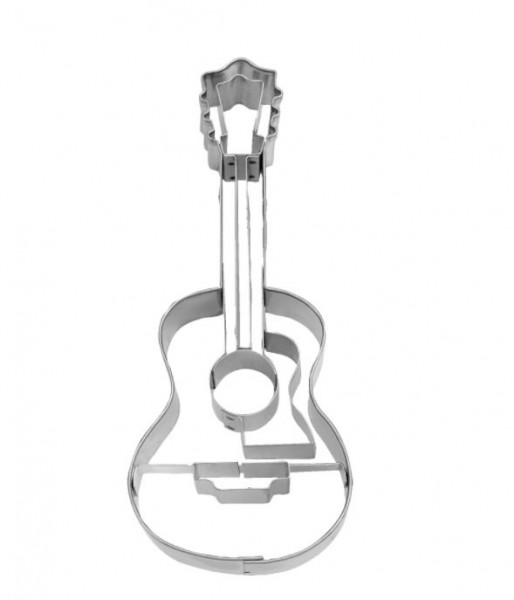 Präge-Ausstechform Gitarre 11 cm aus Edelstahl