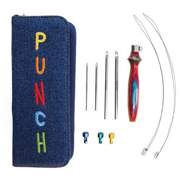 Punch Needle Set mit 4 Nadelstärken und Zubehör
