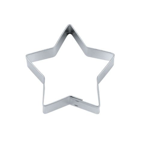 Präge-Ausstechform Stern 4 cm aus Edelstahl