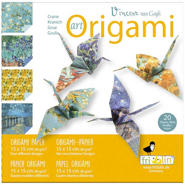 Origami Faltblätter 80g/m² 15x15cm - 20 Blatt "Van Gogh"
