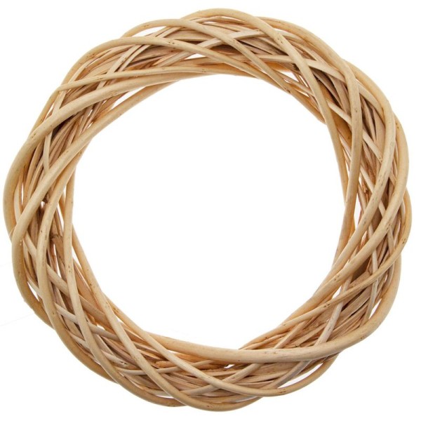 Weidenkrank geschält hell, 25 cm, bastelkiste.lu