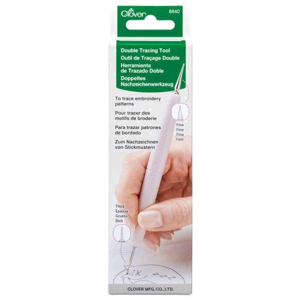 Clover 8640 Doppeltes Nachzeichenwerkzeug, wollzauber.com