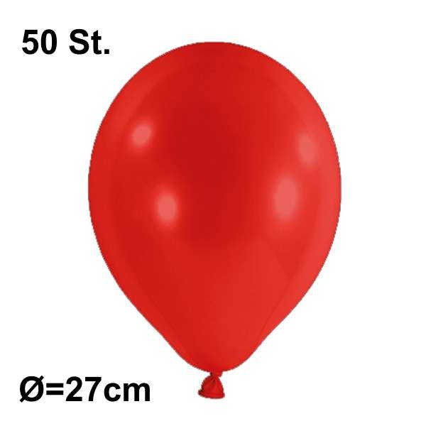 Luftballon Ø 27cm Farbe rot, 50 Stück