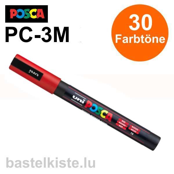 POSCA Paint Marker PC-3M, Rundspitze Ø 0,9-1,3 mm