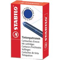 Stabilo Tintenpatronen 6 Stück, blau