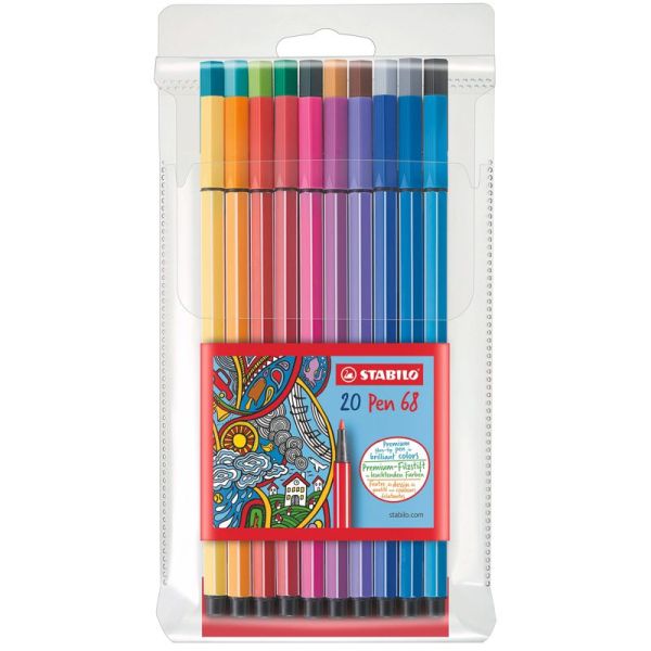STABILO Pen 68 20er-Set im Kunststoffetui