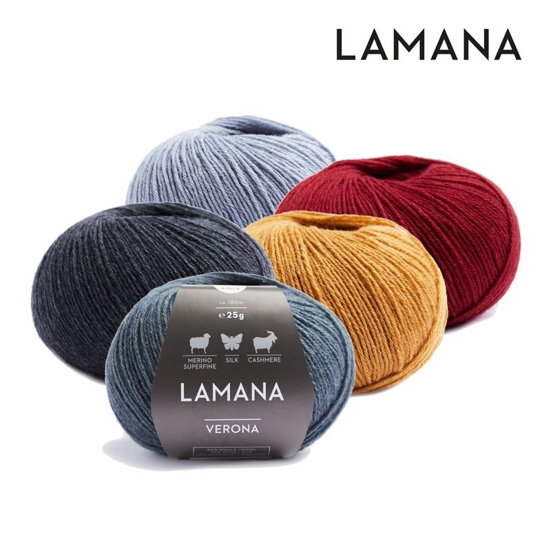 Lamana Verona 25g, Wolle, Seide & Kaschmir, wollzauber.com 