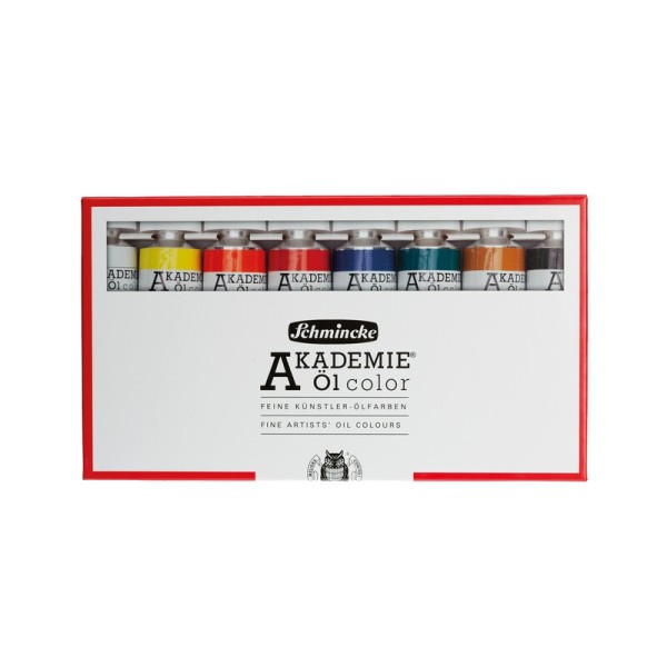 Schmincke AKADEMIE-Ölfarbe Set 8x 60ml, bastelkiste.lu
