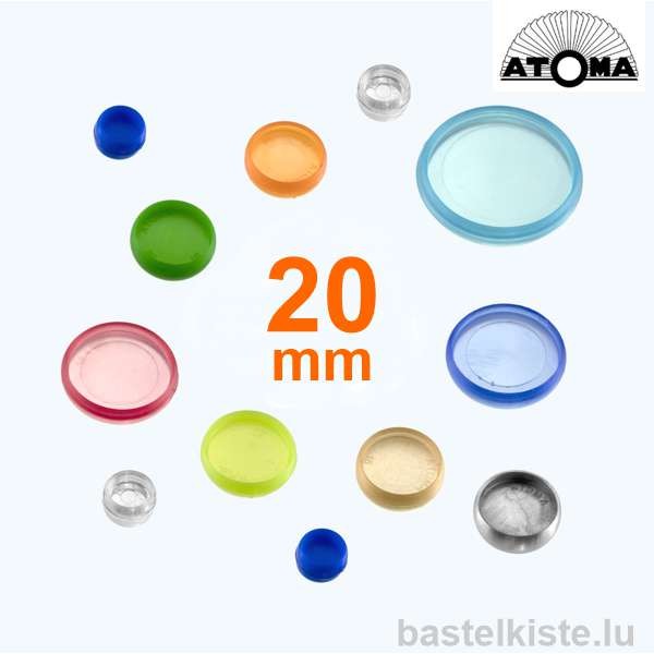 ATOMA Ø 20mm Austauschringe aus Kunststoff, 24 Stück