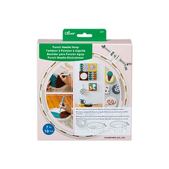 Clover Punch Needle Stickrahmen mit Abstandshalter Ø 18 cm