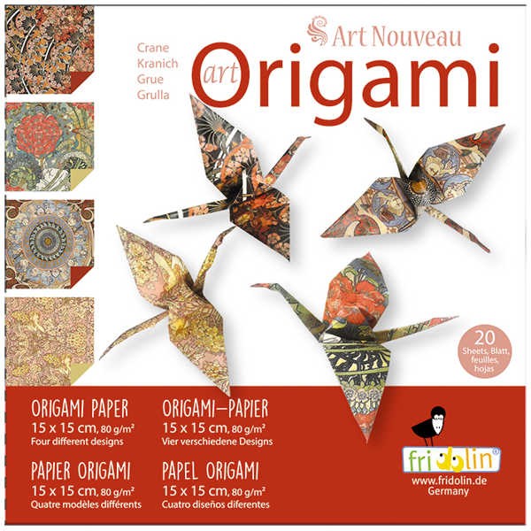 Origami Faltblätter 80g/m² 15x15cm - 20 Blatt "Art Nouveau"
