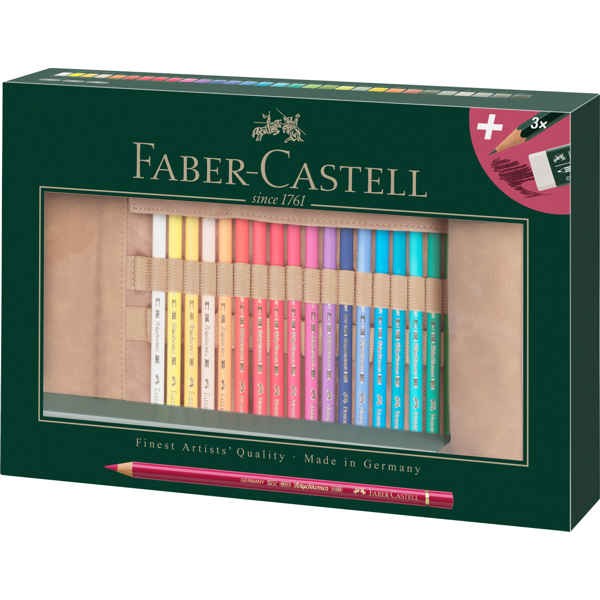 Polychromos Colour Pencils 30er Set + 3x Bleistifte + Radierer