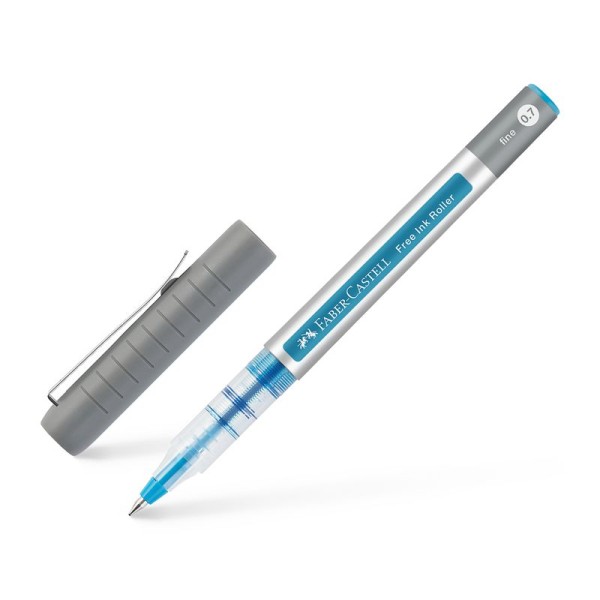 Faber-Castell Free INK Roller fine Strichstärke Ø 0,7 mm, bastelkiste.lu, himmelblau