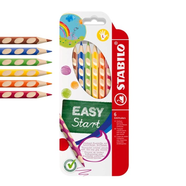 STABILO 6er-Set Dreikant-Buntstift EASYcolors, bastelkiste.lu