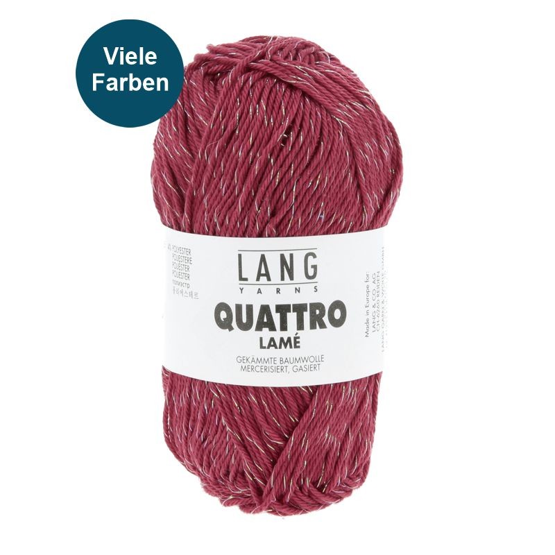 Quattro Lamé, Baumwollgarn mit Glitzer