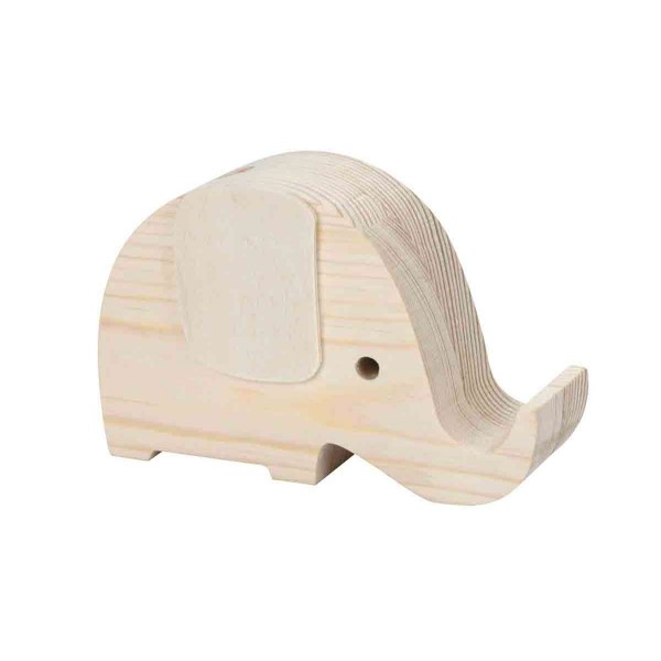 Stiftehalter Elefant aus Holz 130 x 38 x 80mm